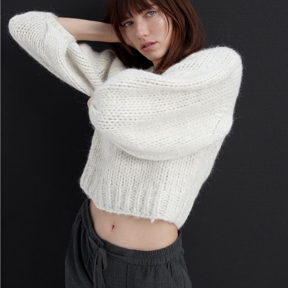 ZARA TEXTURED TROUSERS - Picture 4 of 9